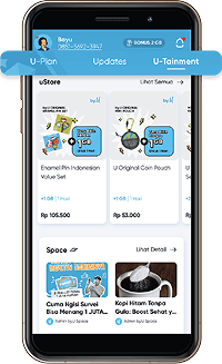 Log in di halaman &quot;U-Tainment&quot;